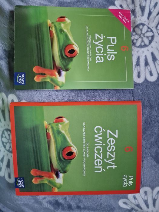 Zeszyt ćwiczeń i podręcznik Biologia Puls Życia zestaw 6