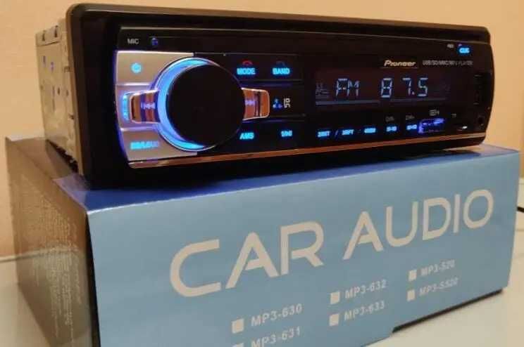 Мощная Автомагнитола Pioneer JSD-520BT с чистым звуком,USB И BLUETOOTH