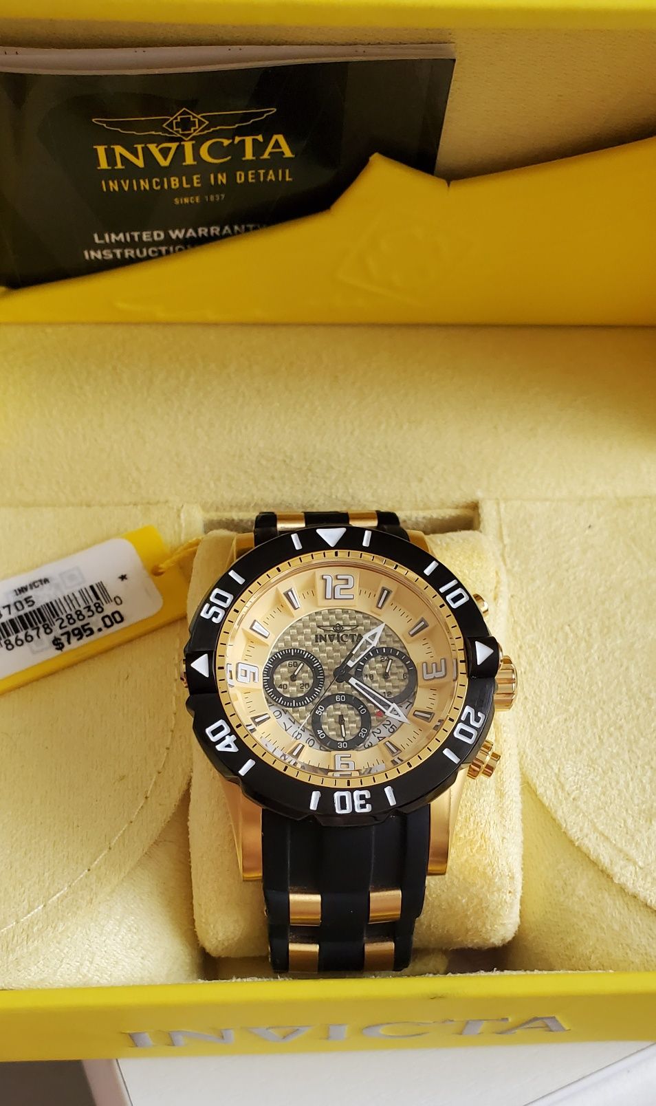 Продам часы Invicta Pro Diver Master of the Oceans model no.23705