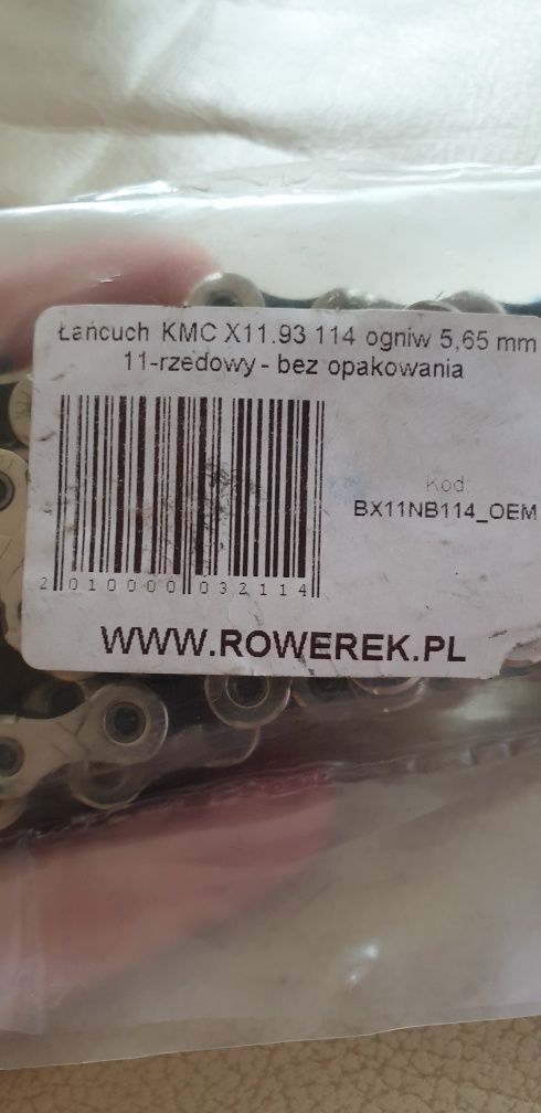 NOWY Łańcuch KMC X11.93 114 ogniw 5.65 mm 11 rzędowy rower szosowy