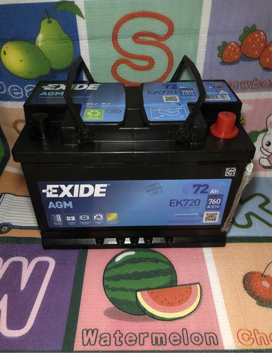 Акумулятор новий автомобільний  Exide EK720 AGM 72Ah