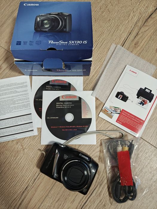 Aparat cyfrowy Canon PowerShot SX130 IS 12.1Mgpx jak nowy TOP