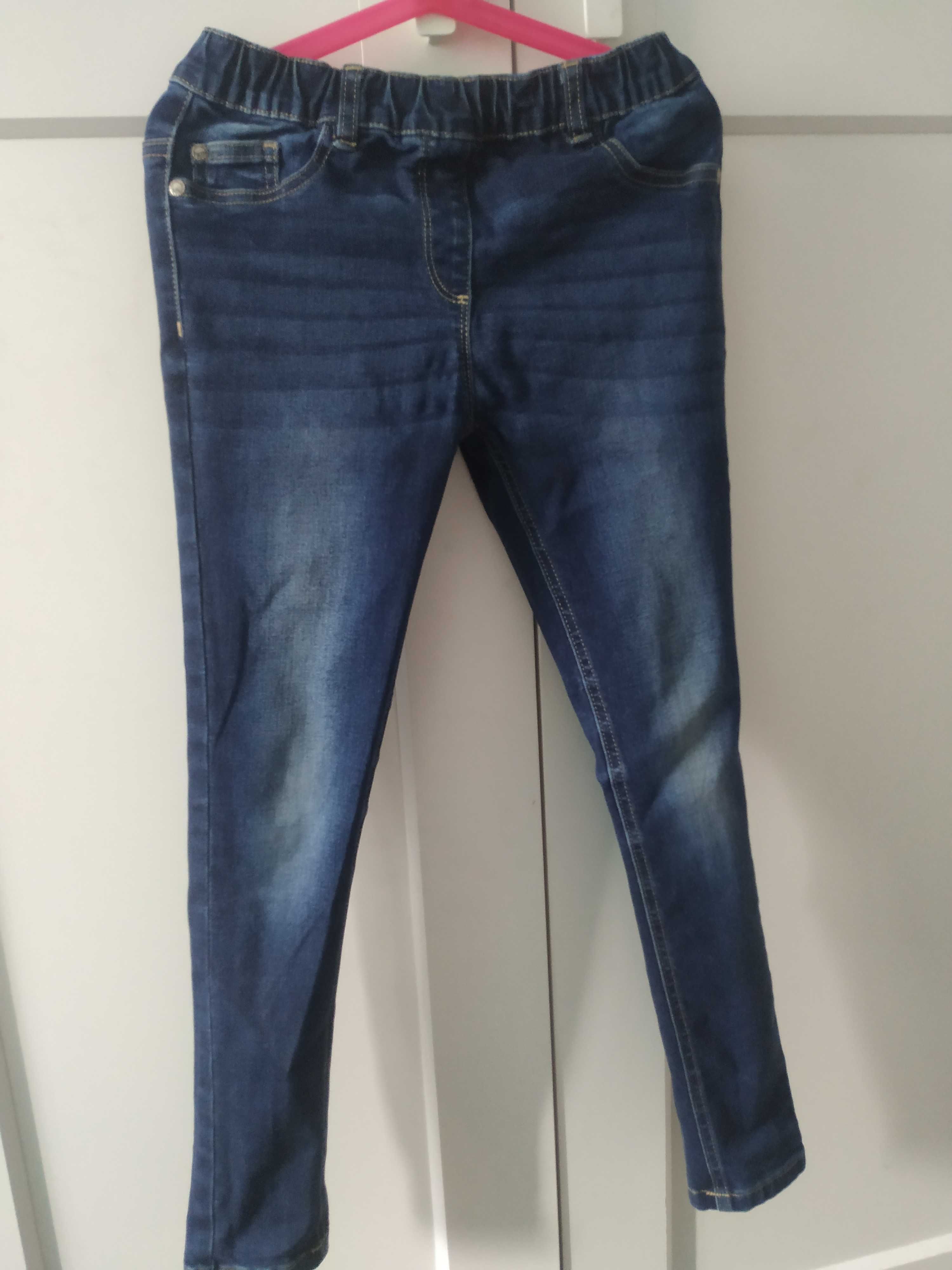 Leginsy jeansowe Next rozm. 140