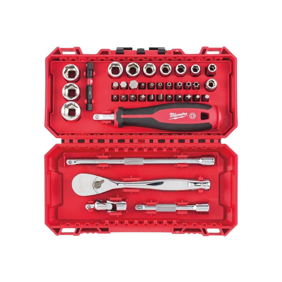 Набір головок та біт  1/4" Milwaukee 42 шт