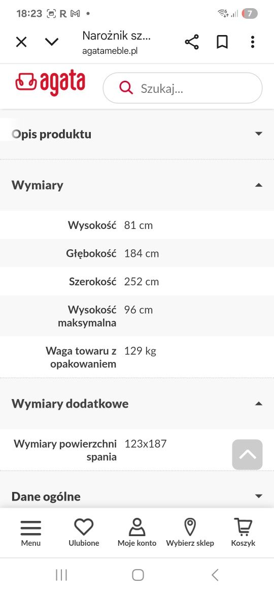Narożnik z funkcją spania