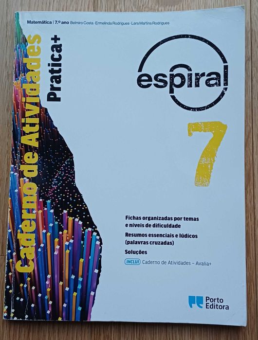Caderno de atividades Matemática 7º ano “Espiral 7” Porto Editora