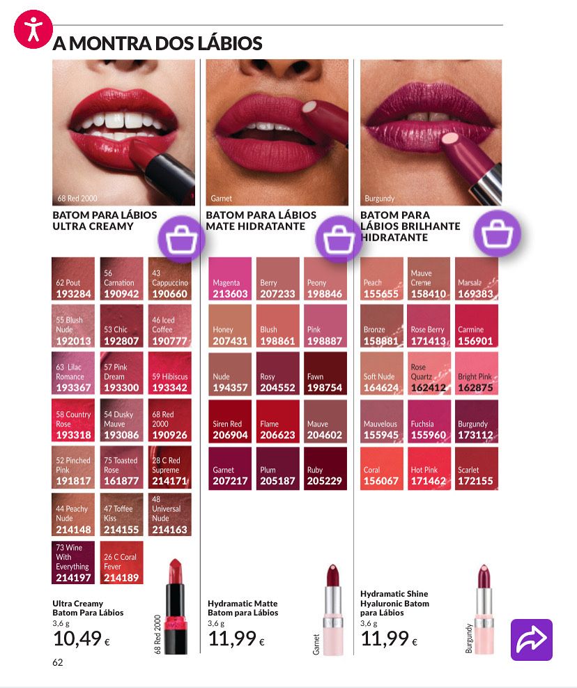 Produtos Avon novos
