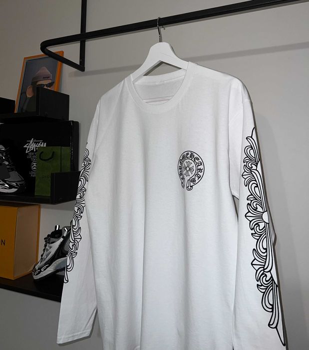 Лонгслів Chrome Hearts (білого кольору)