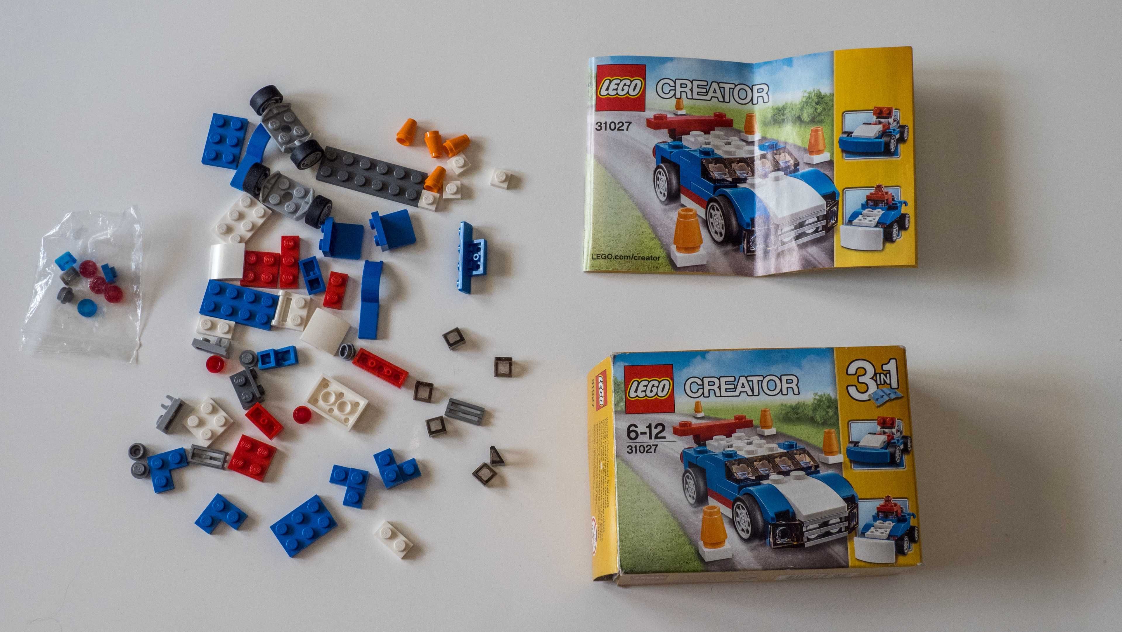 LEGO CREATOR 3w1 Niebieska wyścigówka 31027
