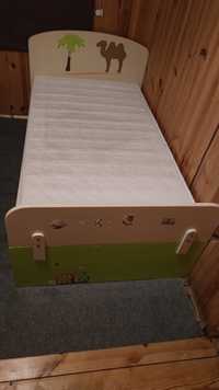 Łóżko meblik 160x90 dwa spania sawanna łóżeczko materac szufladą