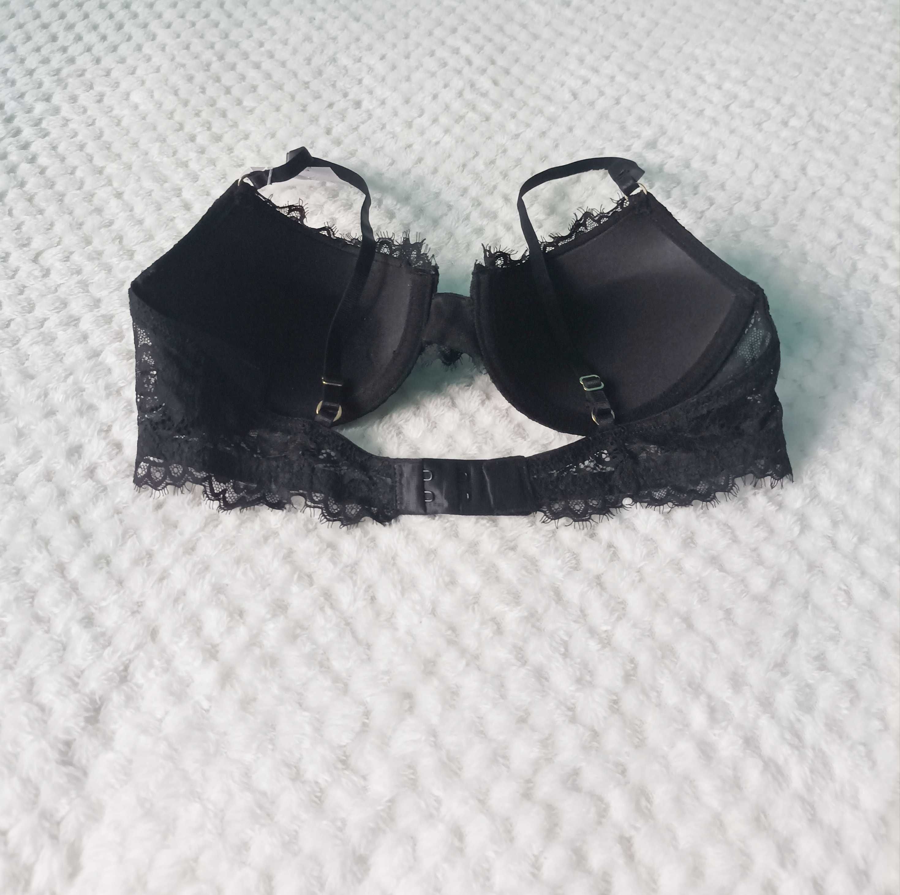 H&M biustonosz push up z koronką