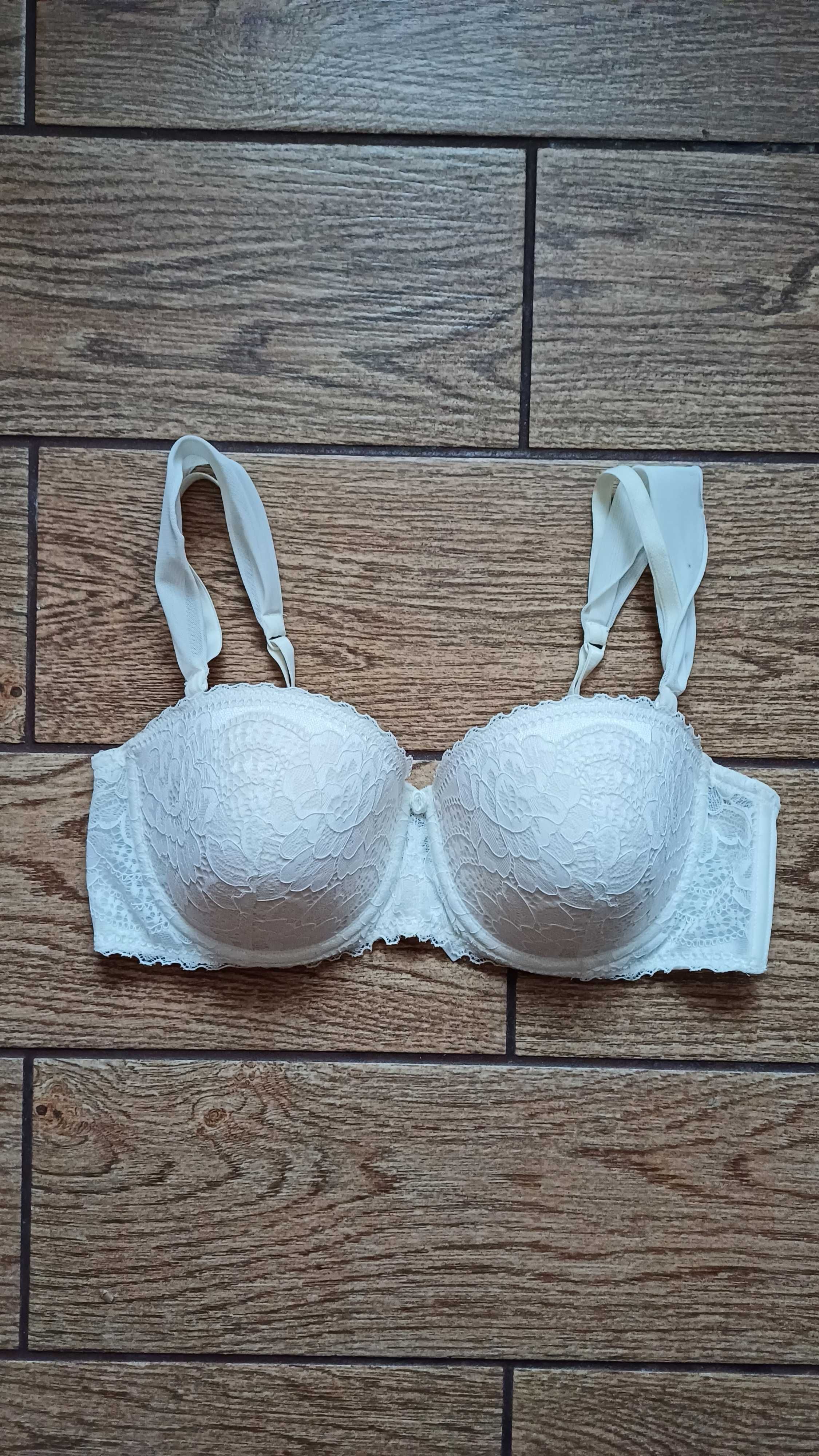 Kremowy elegancki biustonosz Hunkemöller r. 85 B