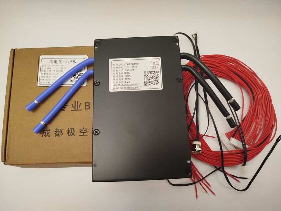 BMS ( БМС) плата Jikong від 60-200А (4-24S). Активне балансування.