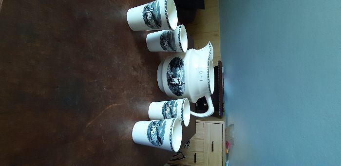 Ceramiczny komplet sygnowany