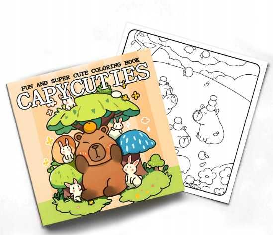 KOLOROWANKA malowanka 24 obrazki Kapibara