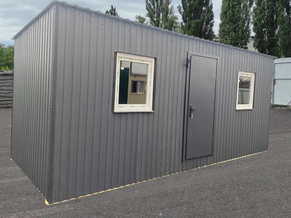 Вагончик для будівництва — мобільний офіс / склад / житло