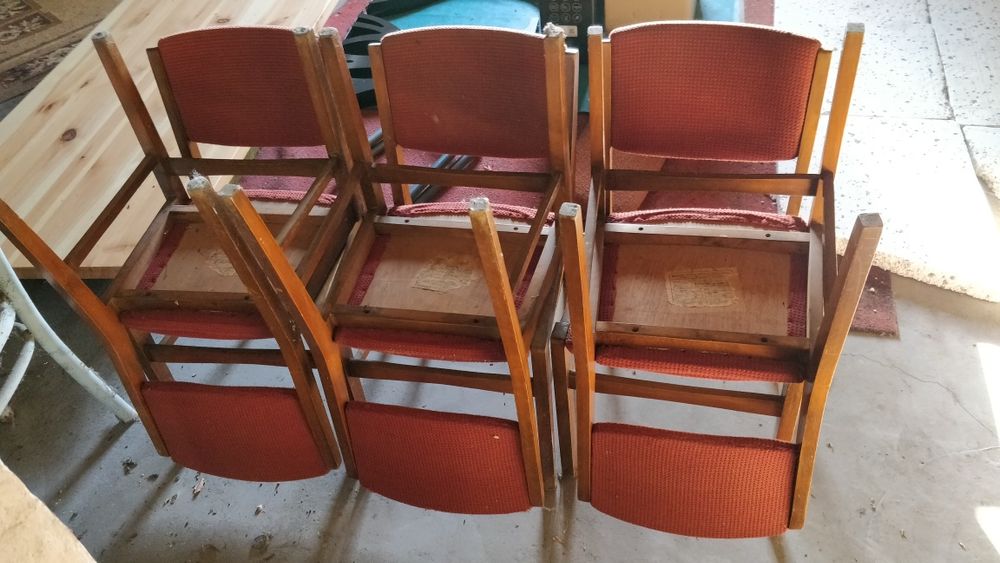 Krzesła Natasza 6 sztuk 1966 rok prl vintage retro, Chełmno nad Wisłą