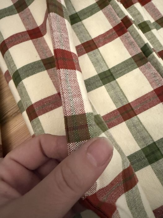 Zasłony zasztoski lambrekin firana w kratę kratkę świąteczne