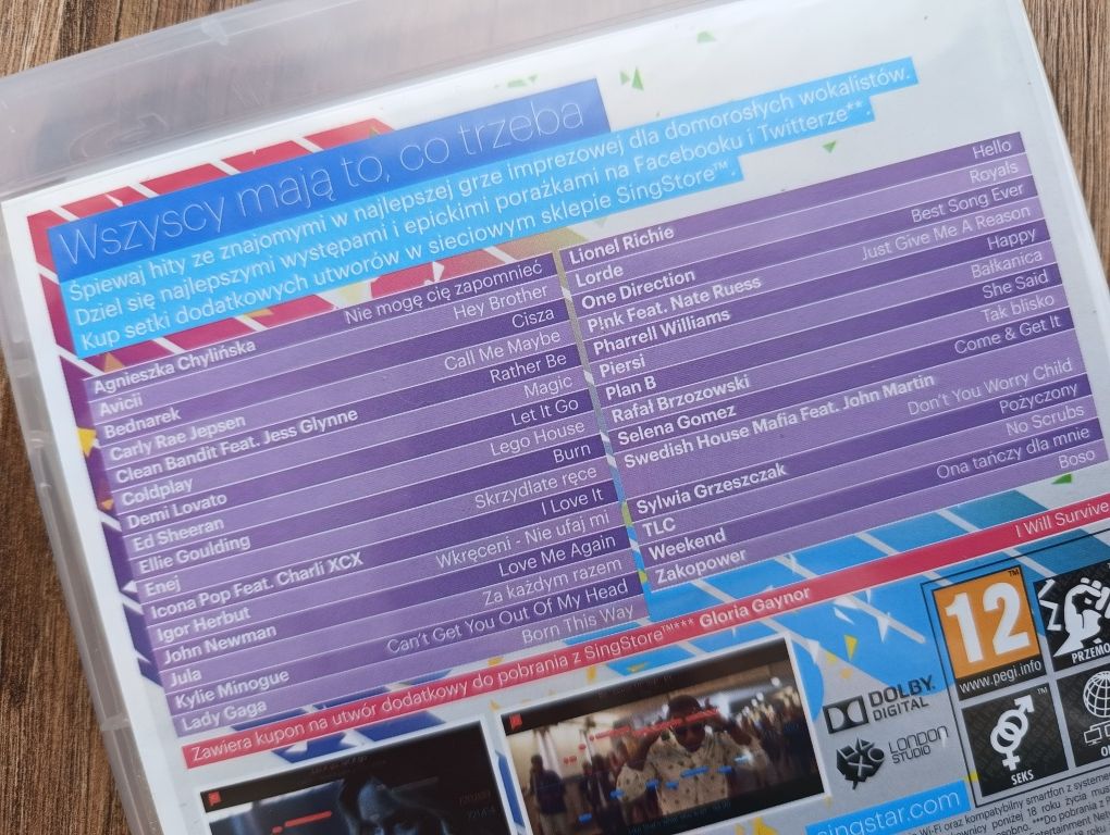 Gra PS3 Singstar Mistrzowska Imprezka na mikrofony bezprzewodowe