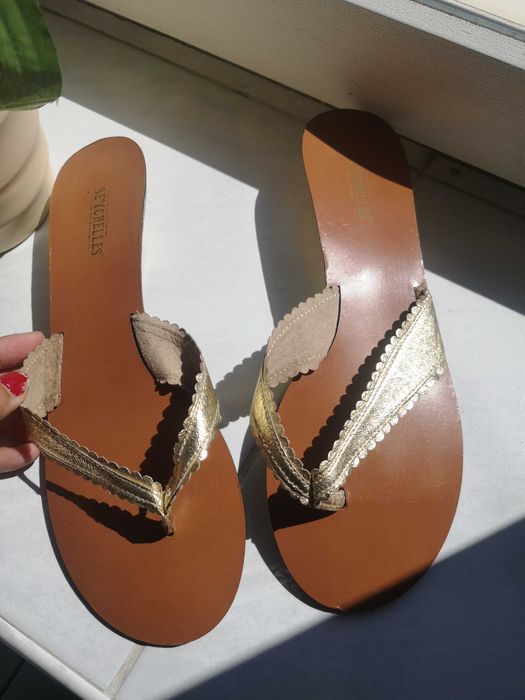 Japonki / klapki 1cm słupek / szpilka 37 Seychelles