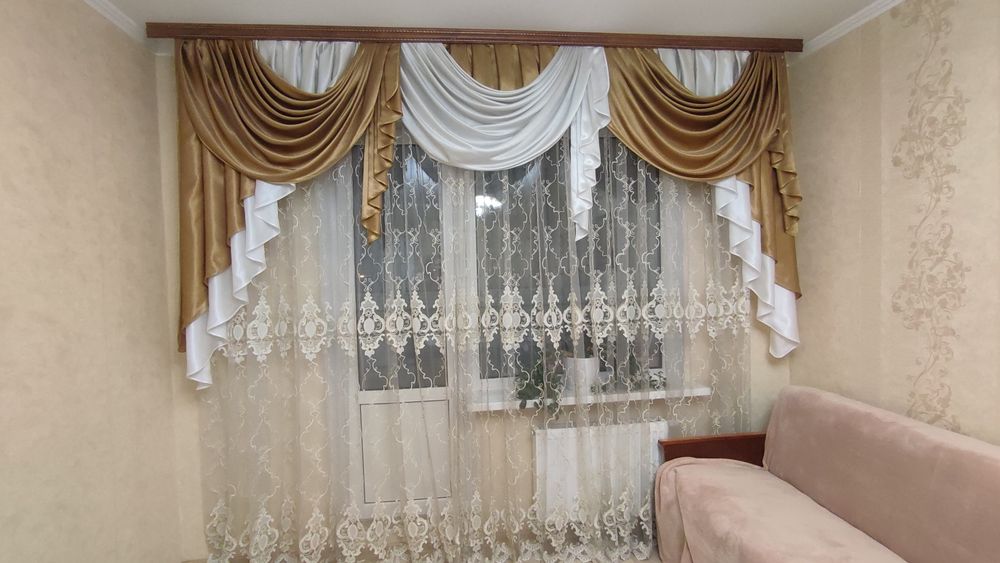 Ламбрикен, штори.