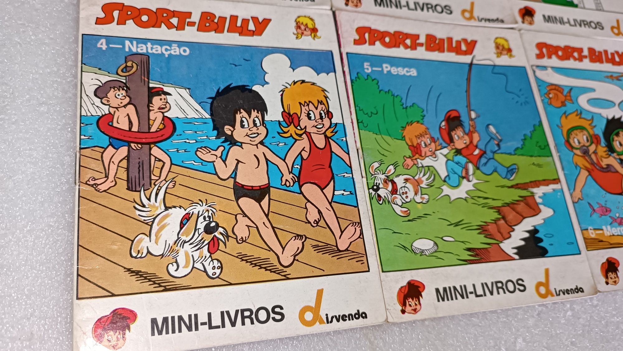 Rara e antiga coleção de mini livros do Sport Billy - completa