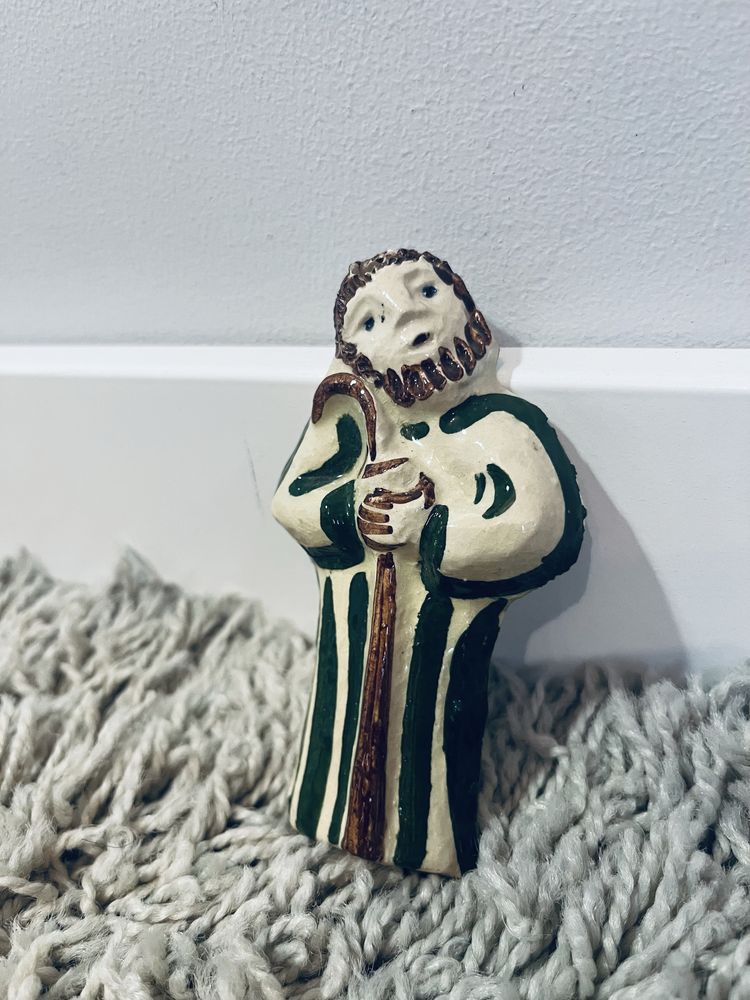 Piekna figurka ceramiczna swiety jozef do szopki giuseppe porcelana