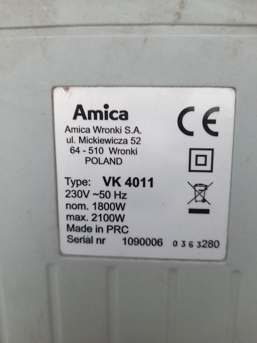 Śilnik do okurzacza Amica cały komplet +zwijacz