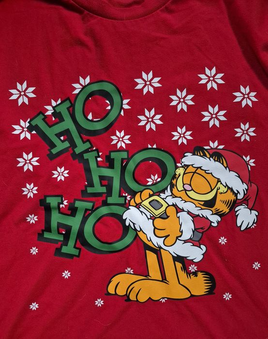 Піжама фліс в новорічному стилі гарфілд розмір xl