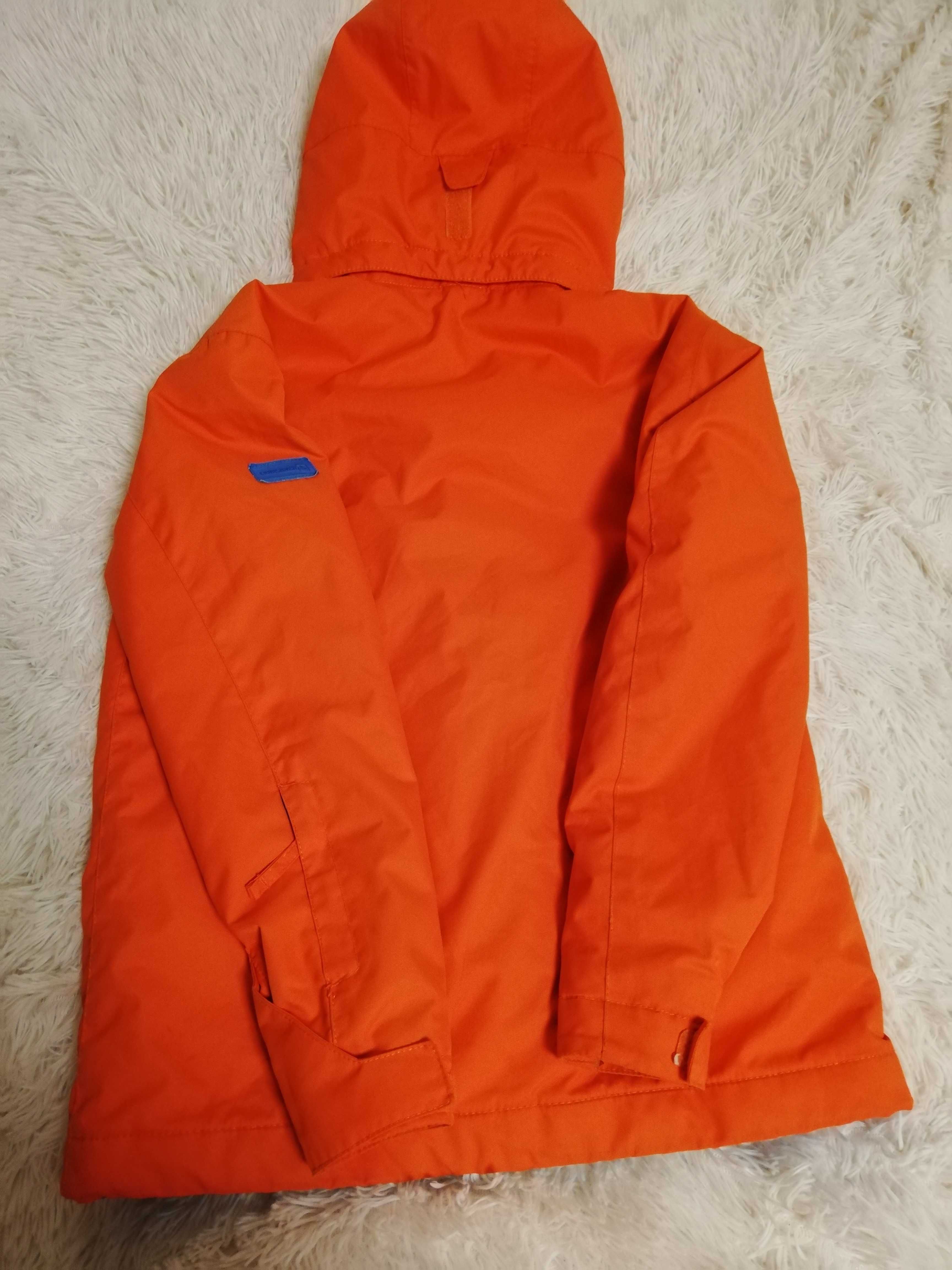 kurtka Quiksilver pomarańczowa 158 164 xs s kurtka 158 ciepła pas