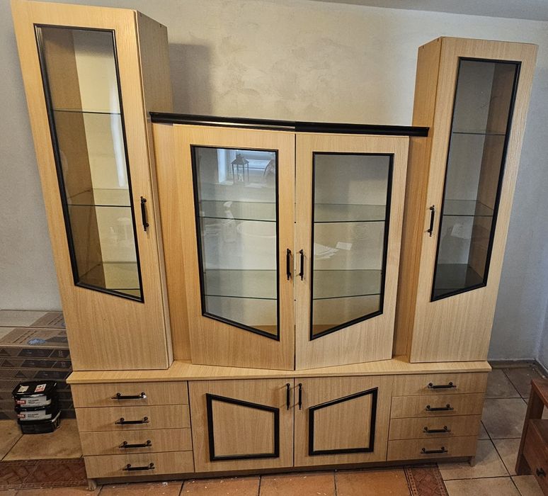 Meblościanka drewniana jasna