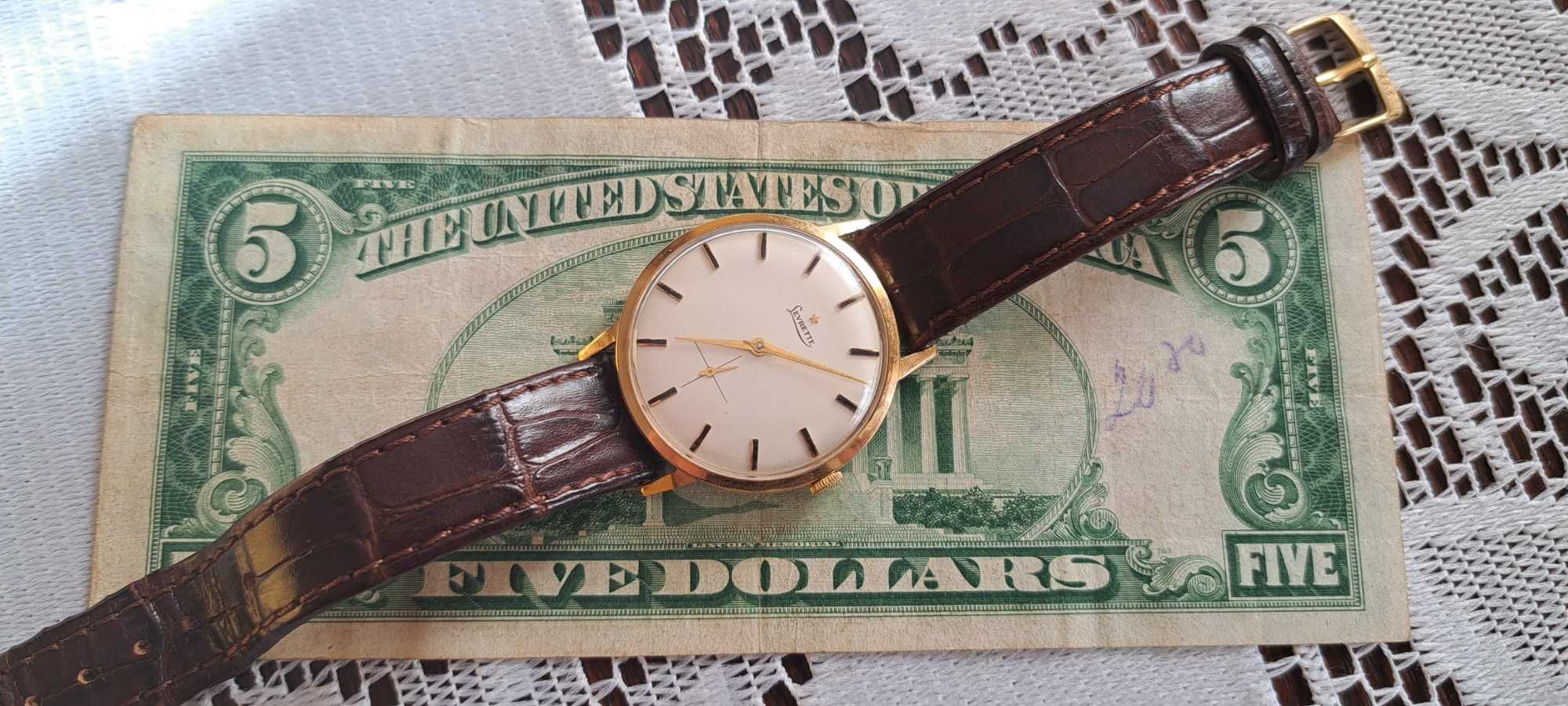 Złoty zegarek Levrette 18k