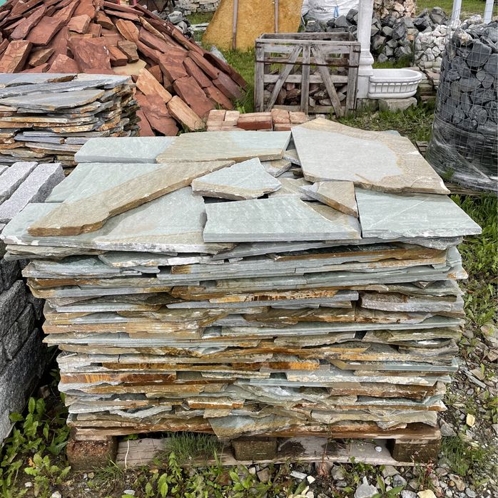 KAMIEŃ NATURALNY Łupek Elewacyjny Okładzina Dzikówka Taras Schody