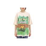 Acne Studios Grant Levy Lucero Edition Oversized Graphic Tee Beige