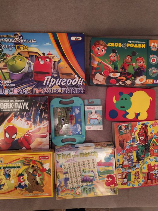 Настольные развивающие игры