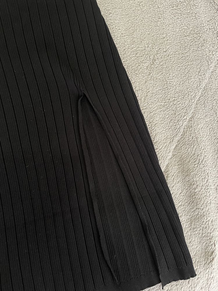 Vestido midi preto