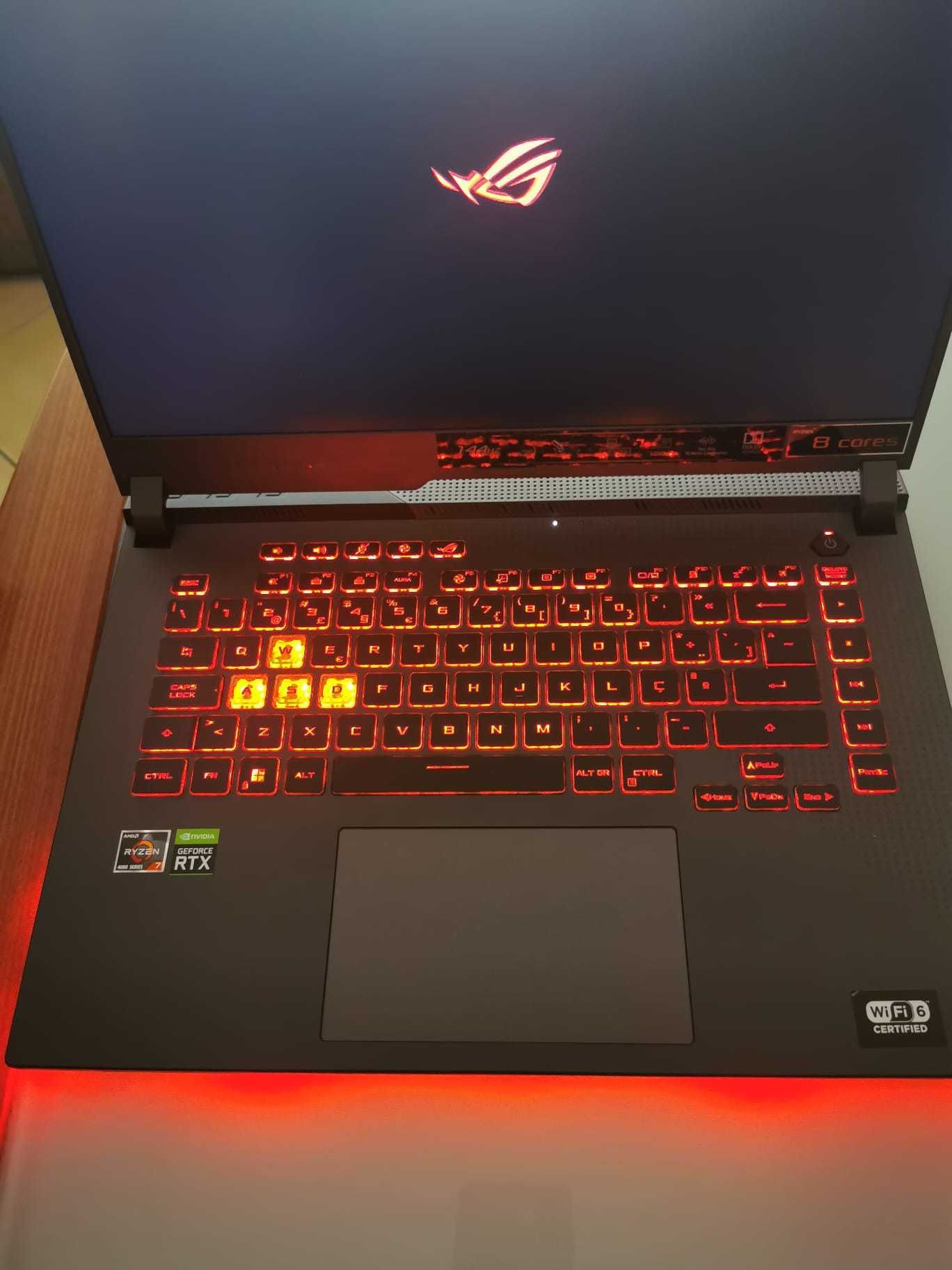 ASUS ROG strix g513 1 ano utilização