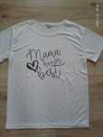 Koszulka t-shirt bluzka damska Mama wie lepiej M WYPRZEDAŻ