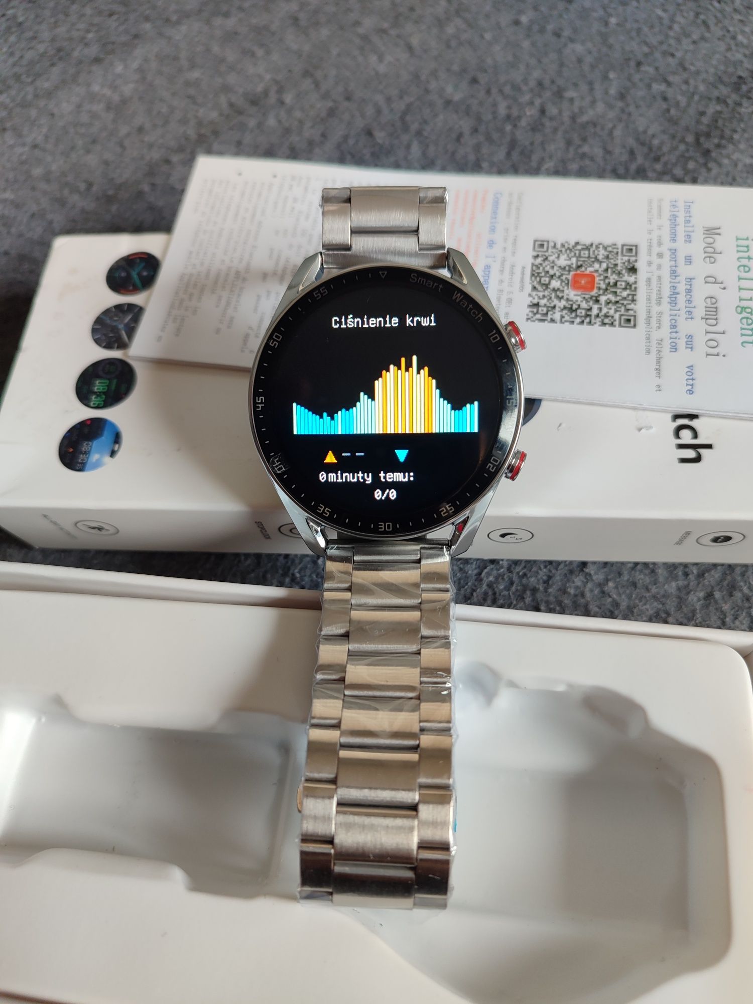 Nowy męski Smartwatch zegarek bluetooth branzoletka