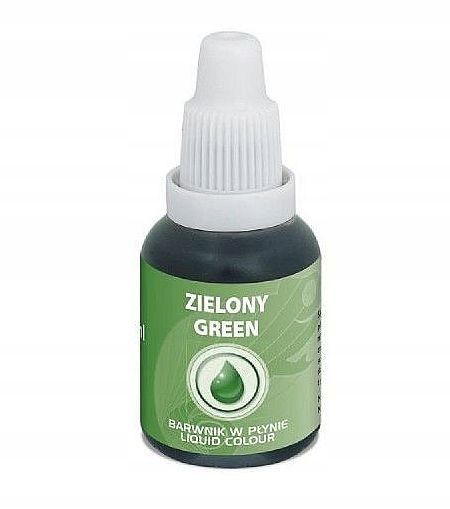 Barwnik Spożywczy W Płynie - Zielony - 20Ml