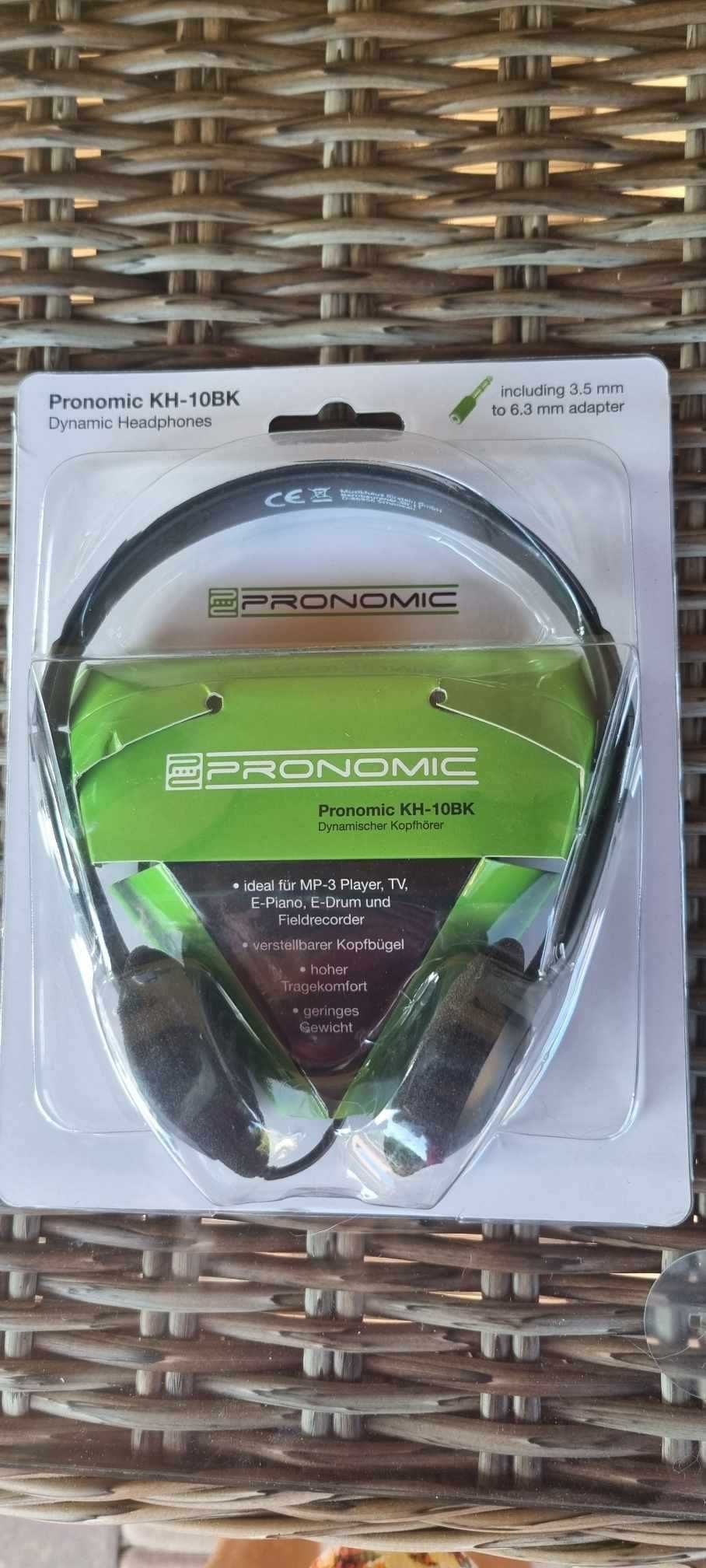 Słuchawki Pronomic KH-10BK  MP3, telewizorów, fortepianów elektro.itp