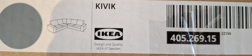 Oryginalny / nowy pokrowiec na sofę narozna Kivik Ikea 5 osobową