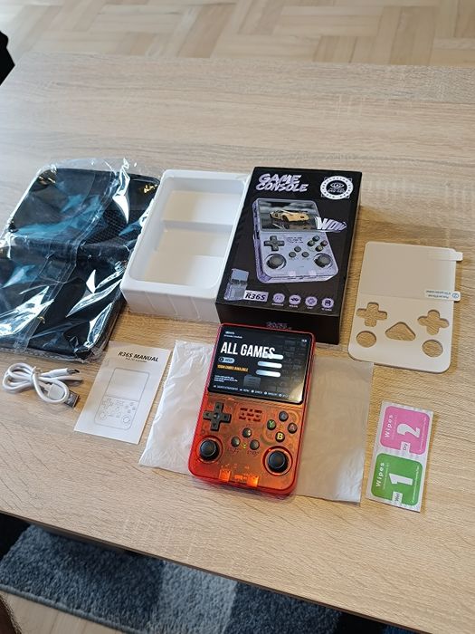 Konsola r36s czerwona 100% oryginał 15000 gier Nowa + folia + etui
