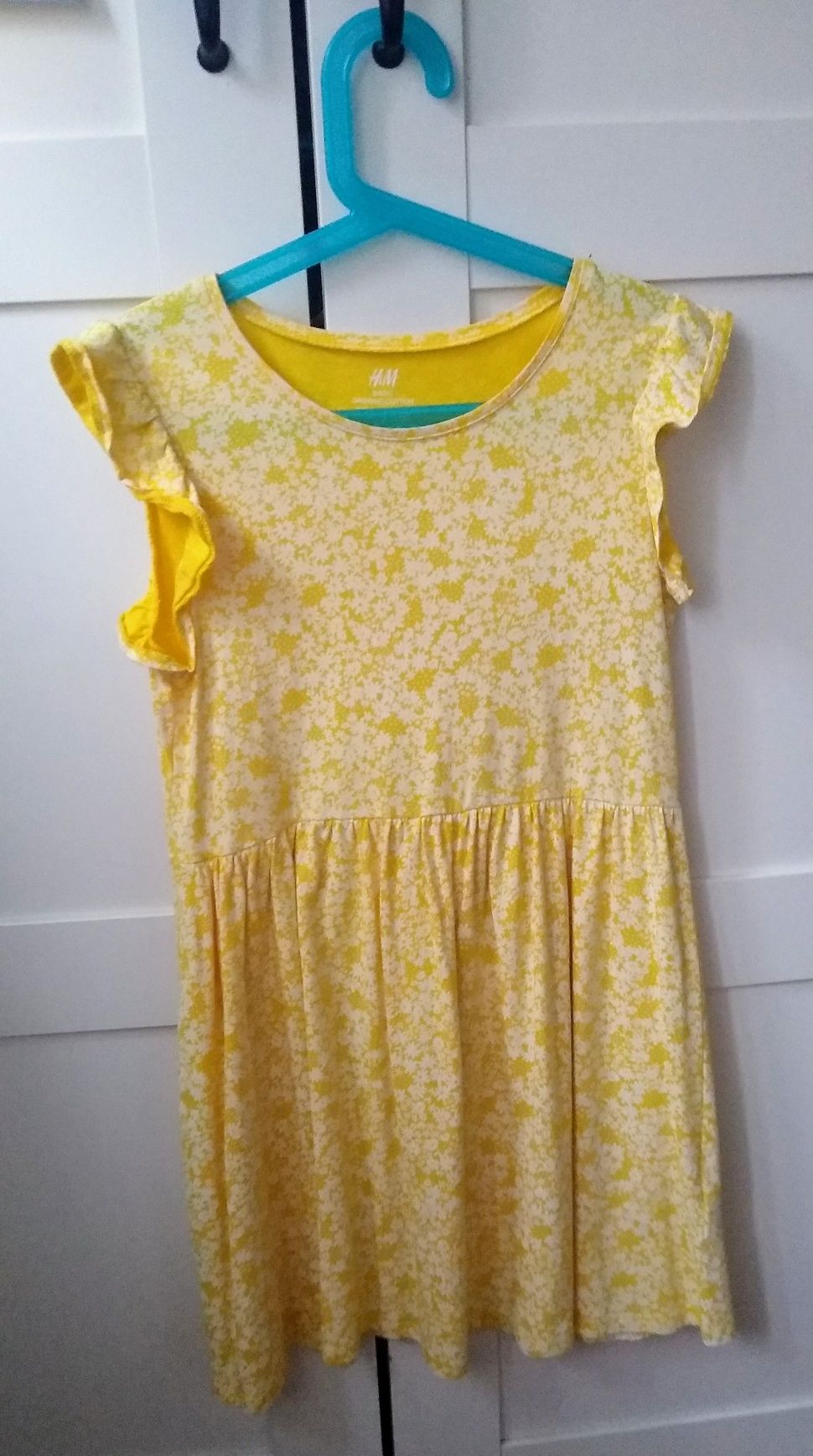 Żółta sukienka H&M r. 134/140