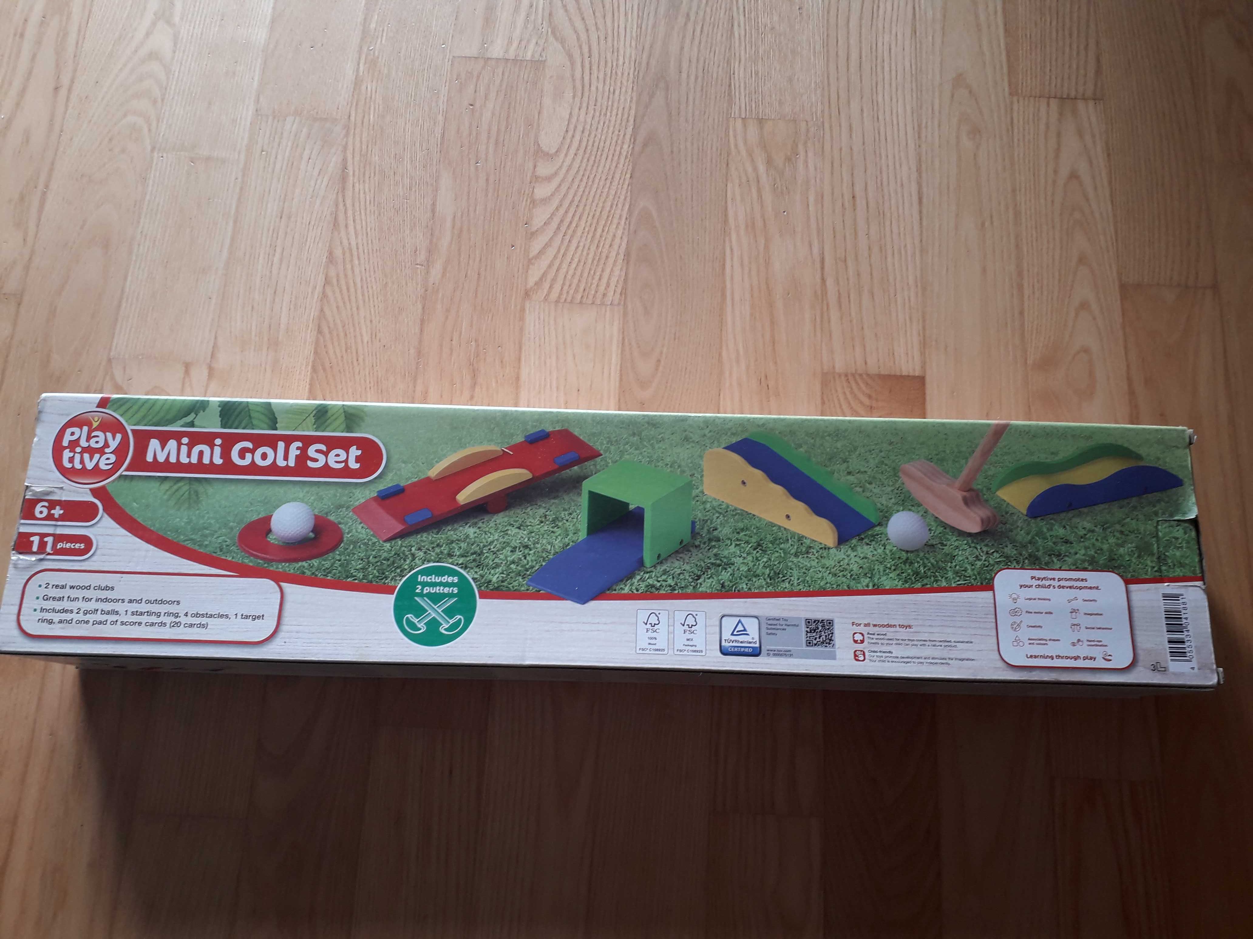 Drewniany zestaw do gry w golfa dla dzieci Mini Golf Set Play Tive 6+