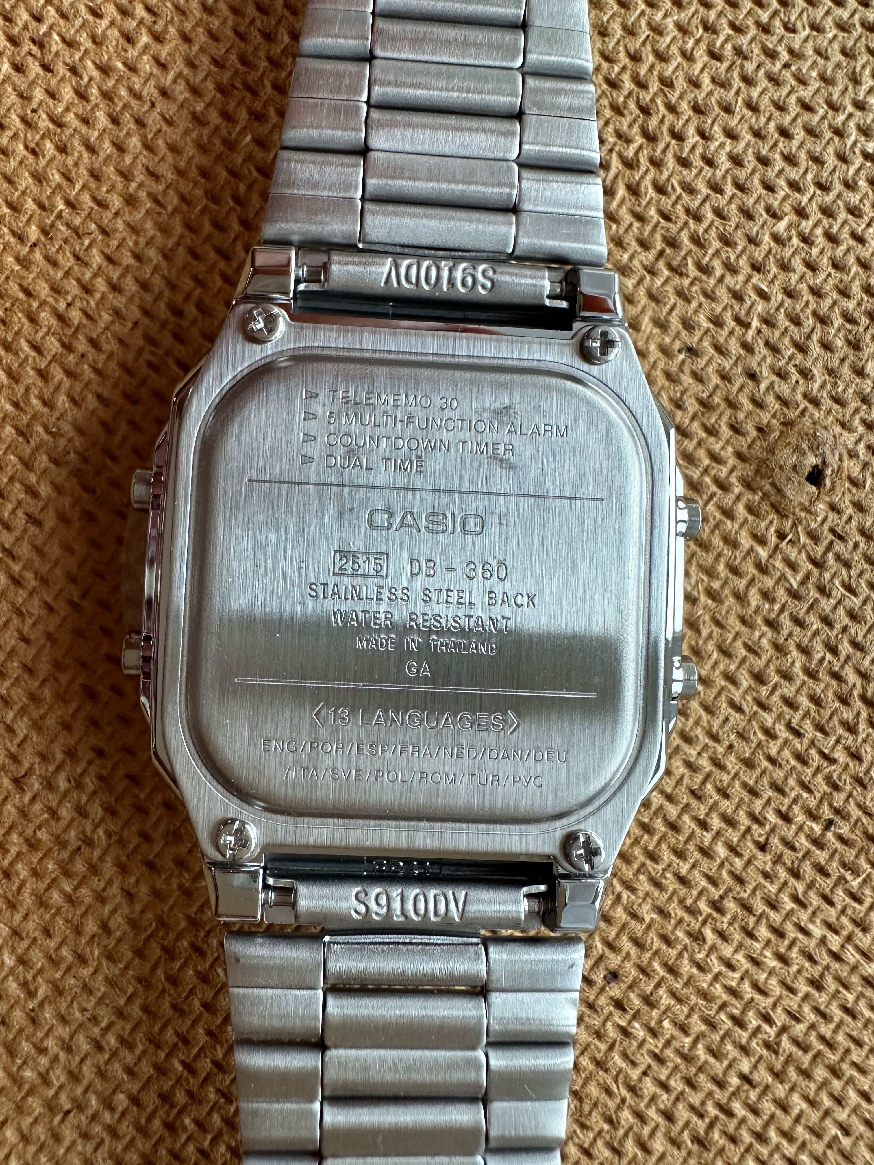 Часы Casio DB-360-1AJH Data Bank новые оригинальные годинник