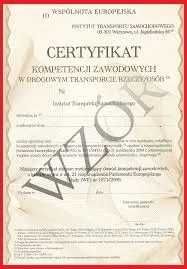 Licencja Transportowa - Certyfikat Kompetencji Zawodowych - Rzeczy