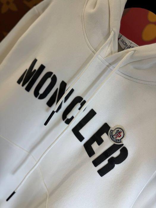 EXCLUSIVE BRAND Худи мужское Брендове белое на флисе Кофта теплая хит