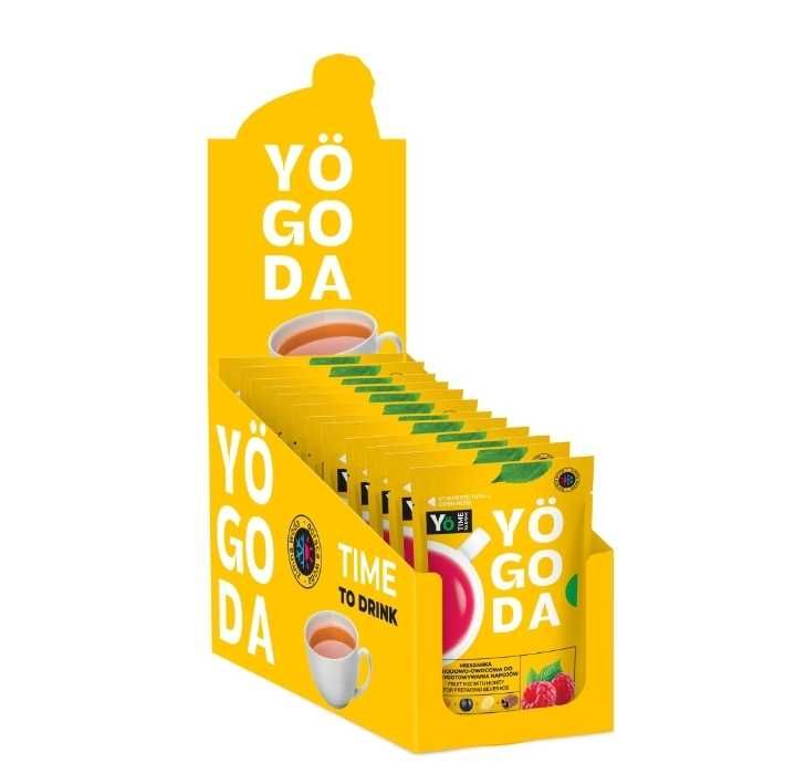 Naturalna herbata YOGODA malinowa z gorącym imbirem