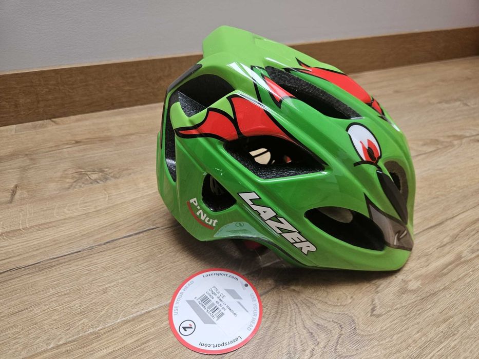 Kask dziecięcy rowerowy LAZER P'NUT 46-50cm Dragon Green